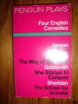 Morrell, J.M. - Four English comedies. Volpone / The way of the world / She Stoops to conquer / The school for scandal