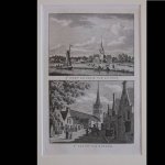 Koudum. - T' Dorp Koudum van buiten. / T' zelve van binnen.