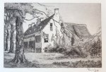 Jong, Antoine Jacob "Toon" de (1879-1978) - Ets/etching 1908: "Soestdijk N.8" near Baarn, 't Gooi.