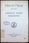 Armand Nivelle - Friedrich Grieses Romankunst