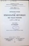 Roger Mols S. J. - Introduction a la démographie historique des villes d'Europe du XIVe au XVIIIe siècle  Tome premier les problèmes