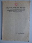 Timmermans, P.D.. - Proeven over den invloed van golven op een strand in verband met enkele waarnemingen aan de Nederlandsche kust.