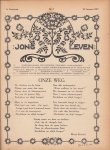 Koenen, Marie - Molkenboer, Phemia - Rutten, Felix Dr. (red.) - Jong Leven. Veertiendaagsch Geïllustreerd Tijdschrift voor Jongeren. Eerste, Tweede en Derde Jaargang, 1917-1919 (drie delen)