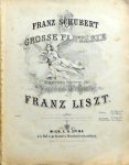 Schubert, Franz und Franz Liszt: - [D 760] Franz Schubert Grosse Fantasie {Op. 15.) symphonisch bearbeitet für Piano und Orchester. Partitur