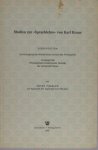 Fässler, Peter. - Studien zur "Sprachlehre" von Karl Kraus.