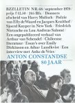 Diepstraten, Johan , Phil Muysson en Dolf Verroen - Bzzlletin nr. 68. Anton Constandse 80 jaar Diepstraten, Johan , Phil Muysson en Dolf Verroen - Bzzlletin nr. 68. Anton Constandse 80 jaar