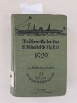 Verlag Diemer: - Taschenkalender für die Rheinschiffahrt 1929 :