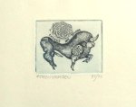 Steenvoorden, Ab. - Exlibris voor Ank Spronk. Steenvoorden, Ab. - Exlibris voor Ank Spronk.