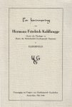 Dr. H.F. Kohlbrugge, dr. J. Künzli en dr. A. Zahn - Zahn, A. (e.a.)-Ter Herinnering aan Hermann Friedrich Kohlbrugge
