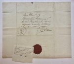  - [LEGAL MANUSCRIPT, ZUIDLAREN, BINNENHALEN ROGGEOOGST] Proces-verbaal betreffende de afkondiging in de kerk van Zuidlaren, d.d. 12 juli 1812 van een waarschuwing betreffende het binnenhalen van de rogge van de publieke Es. Dit om misbruiken uit...