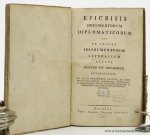 Kovachich, Josephus Nic(olaus) ( Jozsef Miklos ) - Epicrisis documentorum diplomaticorum seu de valore instrumentorum literalium.
