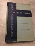 J.H. Hutton - Caste in India