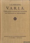 Keesing, I.G. - V.A.R.I.A. Verklarend Alfabetisch Register van Initialen en Afkortingen. Verzameld, gerangschikt en toegelicht.