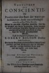 Bolton [Boulton], Robert [Robbert] - Toutsteen der conscientie ofte Proeve over den staet der warer gelucksalicheyt, sijnde een verklaringhe over den eersten psalm Davids / Robert Bolton ; eerst int Engelsch beschreven ZZZ