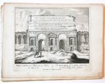 Unknown engraver, Pieter Schenk (1660-1713) - [Antique print, etching/ets, Rome] PORTA NAEVIA, sive Major... Views of Rome [Set title] (gezicht op Rome: De Poort Naevia, of de Groote, heden die van het Heilig Kruis geheeten), published 1705.