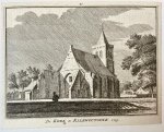 Spilman, Hendricus (1721-1784) after Pronk, Cornelis (1691-1759) - [Antique city view 1743] De Kerk te Ellewoutsdyk. 1743.