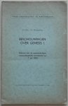 Ridderbos Nic H - Beschouwingen over Genesis I. Referaat voor de zevenendertigste wetenschappelijke samenkomst op 7 juli 1954