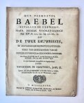 Kroon, W. - [Zeeland, 1730] Het vermeetel Baebel gevallen en verwoest, naer Jesaias voorzegginge op de Twee Eeuwfeeste, by de Evangelische Protestanten geviert ter geheugenisse van de ooverleeveringe der geloofsbelydenisse, Aen Keizer Kaerel den V. op den...