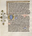 - 15th Century manuscript leaf Dutch on vellum