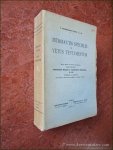 HÖPFL, P.H. - Introductio specialis in Vetus Testamentum. Editio quinta ex integro retractata quam curaverunt A. Miller et A. Metzinger.