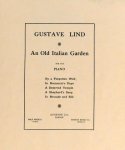 Lind, Gustav: - An old italian garden for the piano