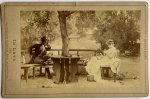 Photographische Gesellschaft, Berlin - Photography original albumen print | Famous photo after the painting by Marcus Stone (1840-1921): In love, by the Photographische Gesellschaft Berlin, ca 1863, 1 p.
