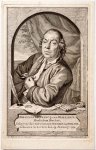Jacobus Houbraken (1698-1780), after Hendrik Pothoven (1725/28-1807) - [Antique print, engraving] Portrait of natural historian Francq van Berkhey, published 1771, 1 p.