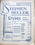 HELLER, STEPHEN, - Stephen Heller etudes pour piano opus 90, II.