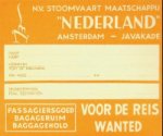 SMN - Bagagelabel SMN Passagiersgoed voor het ruim, oranje