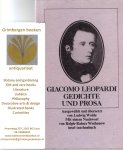 Leopardi, Giacomo - Gedichte und Prosa