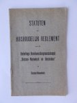  - STATUTEN en HUISHOUDELIJK REGLEMENT vd Onderlinge Brandwaarborgmaatschappij GIESSEN-NIEUWKERK en Omstereken 1912
