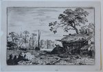 Allard van Everdingen (1621-1675) - [Antique print, etching] The ruinous hut, published ca. 1631-1675, 1 p.