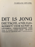 Dosfel, Lodewijk (red.) bijdragen van en over Guido Gezelle, over Stijn Streuvels en vele anderen - Jong Dietschland - 6 jaargangen (1898 - 1903)
