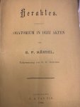 HANDEL, G.F., - Herakles, oratorium in drei akten. Uebersetzung G.G. Gervinus.