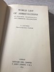 Buttress - World list of abbreviations