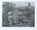 Gelder, Dirk van (1907-1990) - Etching/ets: "Stad van mijn dromen" (Den Haag, The Hague)./City of my dreams.