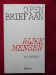 Goossens, Cas - Open brief aan rijke mensen.