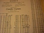 Carlsen; Camillo - Gebet; nach Worten aus Davids 42 Psalm 9 vers; (KLavarskribo) Op. 28; No. 3