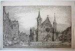  - Modern print, etching | De Ridderzaal in The Hague/Binnenhof Den Haag, published ca. 1960, 1 p.