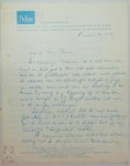 WALSCHAP, Hugo - Hugo Walschap aan Hugo Claus - 24 april 1950 Originele gesigneerde handgeschreven brief op 'Podium' briefpapier