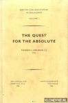 Adelmann, Frederick J - The quest for the absolute