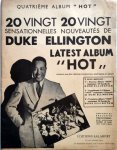 Ellington, Duke: - 20 Vingt Sensationnelles Nouveatés de Duke Ellington latest Album "Hot". Quatrieme Album "Hot"