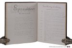 (Manuscript) Monique Schelstraete - Devoirs divers par Monique Schelstraete, Élève des Srs. de St. Joseph, Rue d'Argent, Bruges. Cours Supérieur (1911-1912).