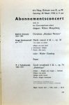 Gieseking, Walter: - [Programmheft] Abonnementsconcert Serie A. Het Concertgebouw-Orkest. Dirigent: Willem Menelberg. Solist: Walter Gieseking