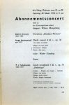 Gieseking, Walter: - [Programmheft] Abonnementsconcert Serie A. Het Concertgebouw-Orkest. Dirigent: Willem Menelberg. Solist: Walter Gieseking