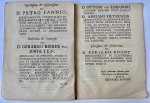 Fannius, Gerardus, uit 's-Gravenhage. - Disputatio juridica inauguralis [...] qui est de fructibus [...] Leiden A. Elzevier 1710