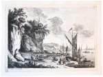 Franz Edmund Weirotter (1633-1771) - Antique print I Italian coastal landscape, published ca. 1770, 1 p.