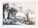 Franz Edmund Weirotter (1633-1771) - Antique print I Italian coastal landscape, published ca. 1770, 1 p.