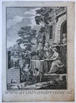 Jan Punt (1711-1779) - [Antique title page, 1742] Algemeen huishoudelijk-, natuur-, zedekundig-, en konst- woordenboek, published 1742, 1 p.