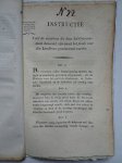 No author. - Besluit van den 15 April 1814, no. 5, houdende bepalingen omtrent de regeling der borgtogten, door comptabele ambtenaren, tot securiteit van den lande te presteren/ Instructie voor de veeartsen die door het Gouvernement benoemd zijn en uit het...